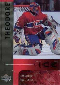 #25 Jose Theodore - Montreal Canadiens - 2001-02 Upper Deck Ice Hockey