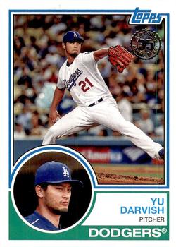#83-25 Yu Darvish - Los Angeles Dodgers - 2018 Topps - 1983 Topps Baseball 35th Anniversary Baseball