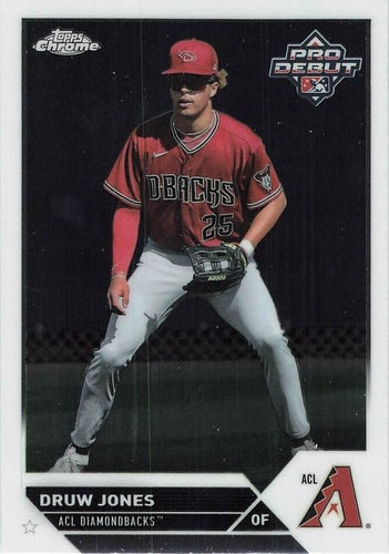 #PDC-25 Druw Jones - ACL Diamondbacks - 2023 Topps Pro Debut - Chrome Baseball