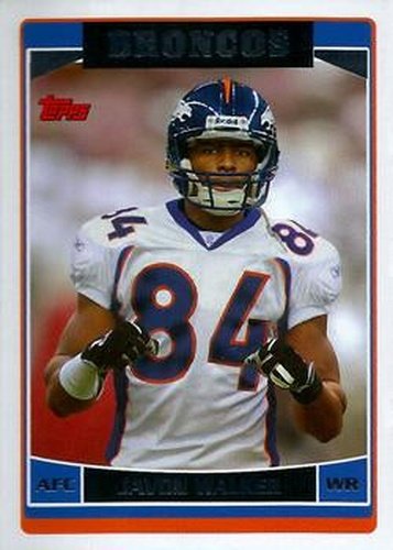 #260 Javon Walker - Denver Broncos - 2006 Topps Football