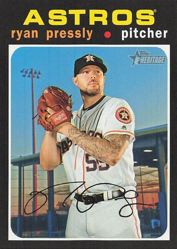 #260 Ryan Pressly - Houston Astros - 2020 Topps Heritage Baseball