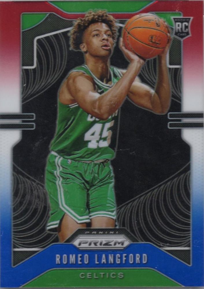 #260 Romeo Langford - Boston Celtics - 2019-20 Panini Prizm - Prizms Red White and Blue Basketball