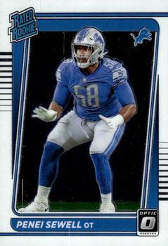 #260 Penei Sewell - Detroit Lions - 2021 Donruss Optic Football