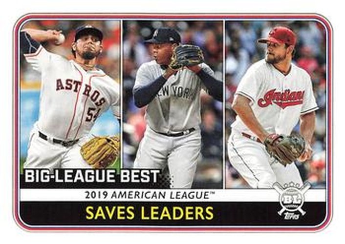 #261 Roberto Osuna / Aroldis Chapman / Brad Hand - Houston Astros / New York Yankees / Cleveland Indians - 2020 Topps Big League Baseball