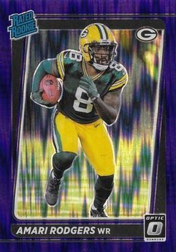 #261 Amari Rodgers - Green Bay Packers - 2021 Donruss Optic - Purple Shock Football