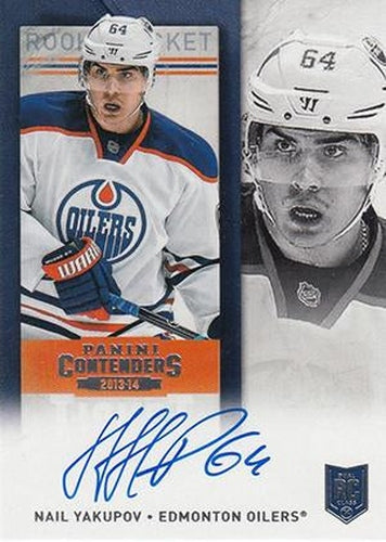 #261a Nail Yakupov - Edmonton Oilers - 2013-14 Panini Contenders Hockey