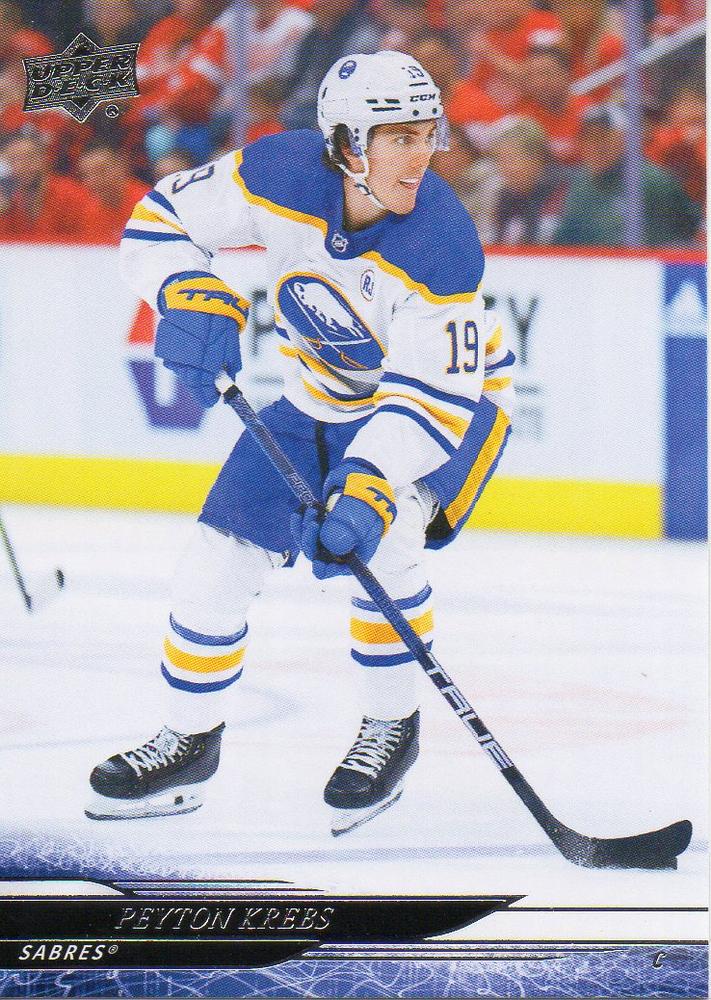#262 Peyton Krebs - Buffalo Sabres - 2024-25 Upper Deck Hockey