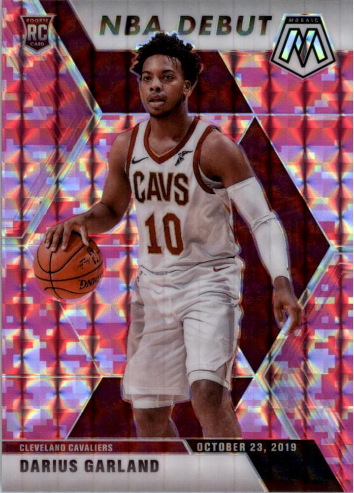 #262 Darius Garland - Cleveland Cavaliers - 2019-20 Panini Mosaic - Camo Pink Basketball