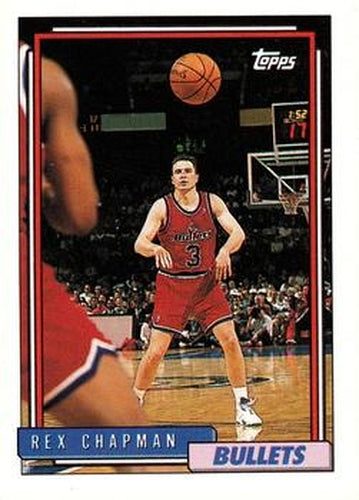 #262 Rex Chapman - Washington Bullets - 1992-93 Topps Basketball