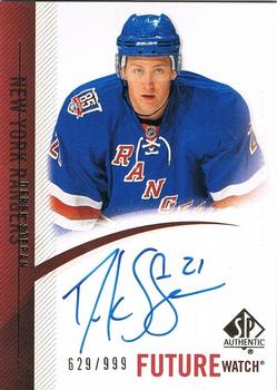 #262 Derek Stepan - New York Rangers - 2010-11 SP Authentic Hockey