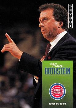 #262 Ron Rothstein - Detroit Pistons - 1992-93 SkyBox Basketball