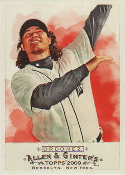 #262 Magglio Ordonez - Detroit Tigers - 2009 Topps Allen & Ginter Baseball