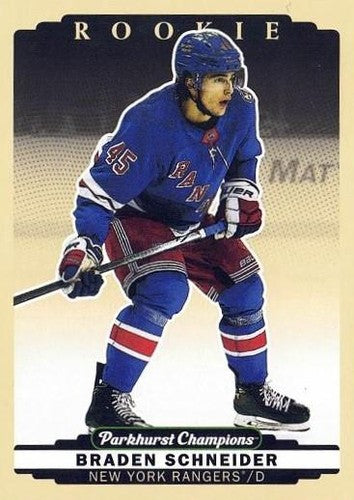 #262 Braden Schneider - New York Rangers - 2022-23 Parkhurst Champions Hockey