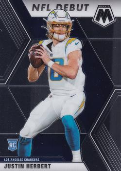 #263 Justin Herbert - Los Angeles Chargers - 2020 Panini Mosaic Football