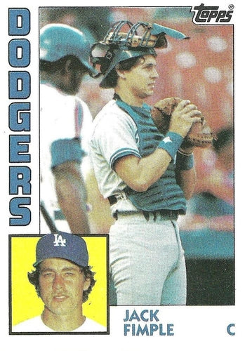#263 Jack Fimple - Los Angeles Dodgers - 1984 Topps Baseball