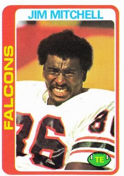 #263 Jim Mitchell - Atlanta Falcons - 1978 Topps Football