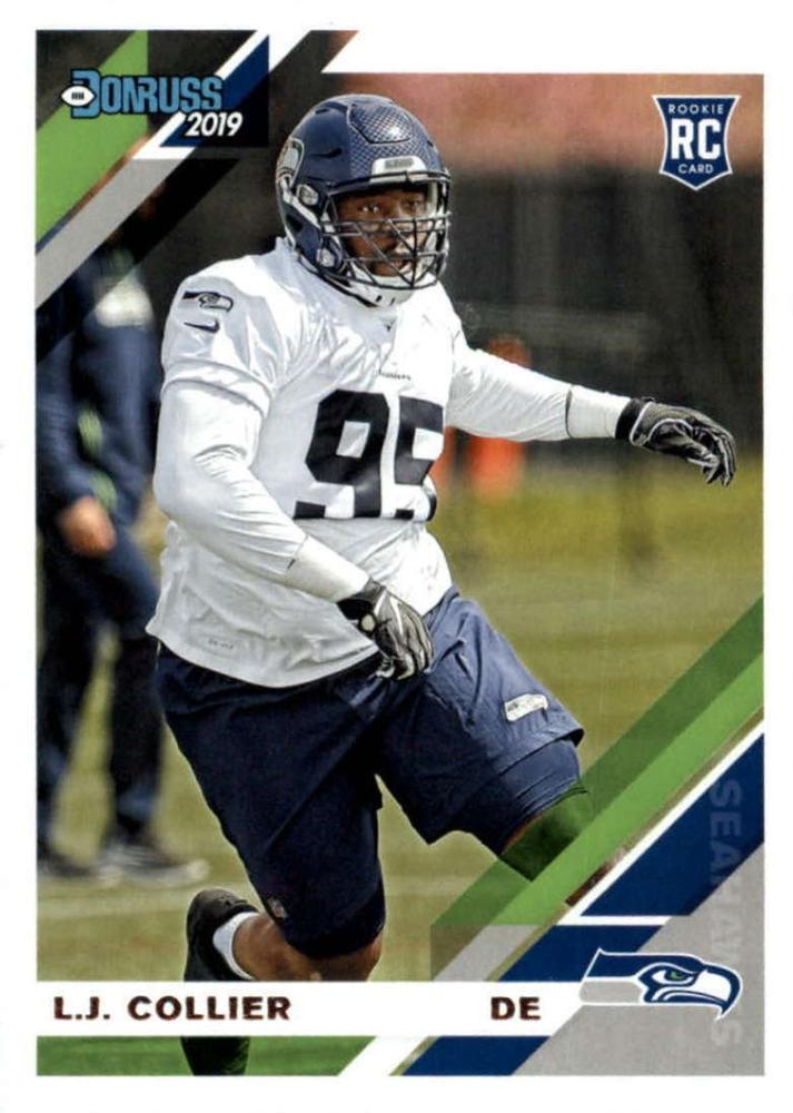 #263 L.J. Collier - Seattle Seahawks - 2019 Donruss Football