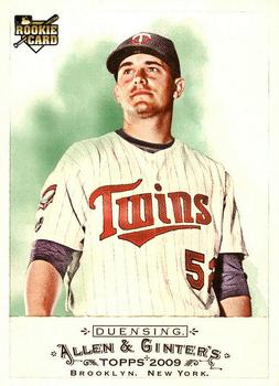 #263 Brian Duensing - Minnesota Twins - 2009 Topps Allen & Ginter Baseball
