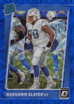 #263 Rashawn Slater - Los Angeles Chargers - 2021 Donruss Optic - Blue Scope Football