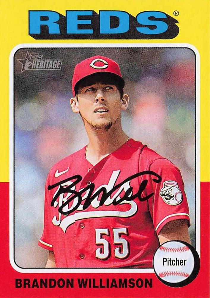 #264 Brandon Williamson - Cincinnati Reds - 2024 Topps Heritage Baseball