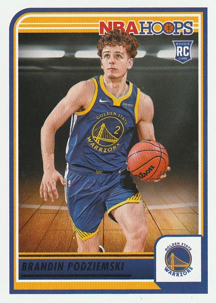 #264 Brandin Podziemski - Golden State Warriors - 2023-24 Hoops Basketball