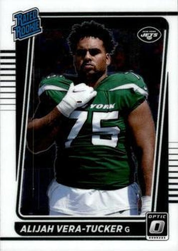 #264 Alijah Vera-Tucker - New York Jets - 2021 Donruss Optic Football