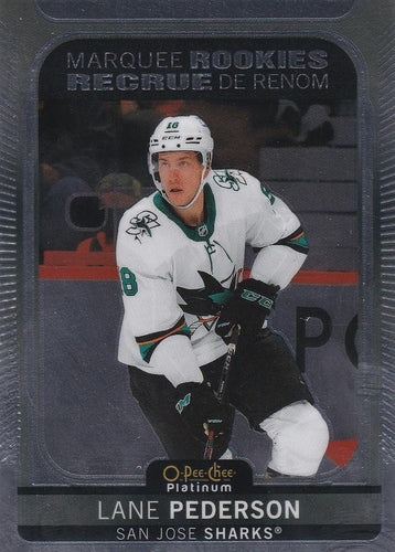#265 Lane Pederson - San Jose Sharks - 2021-22 O-Pee-Chee Platinum Hockey