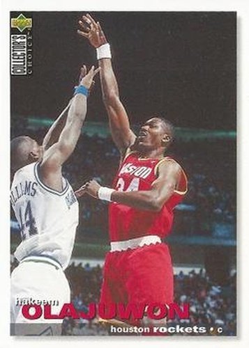 #265 Hakeem Olajuwon - Houston Rockets - 1995-96 Collector's Choice Basketball