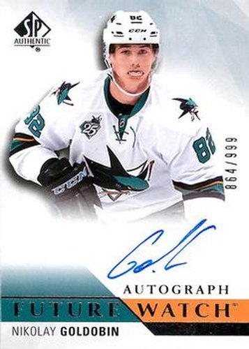 #266 Nikolay Goldobin - San Jose Sharks - 2015-16 SP Authentic Hockey