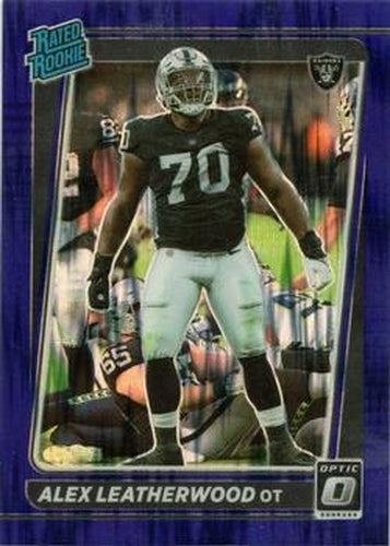#266 Alex Leatherwood - Las Vegas Raiders - 2021 Donruss Optic - Purple Shock Football