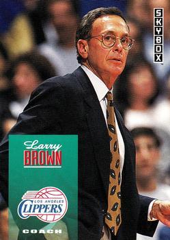 #266 Larry Brown - Los Angeles Clippers - 1992-93 SkyBox Basketball