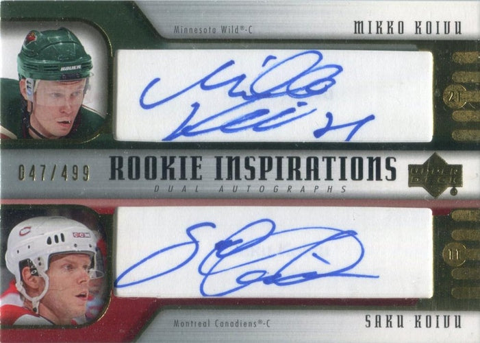 #267 Mikko Koivu / Saku Koivu - Minnesota Wild / Montreal Canadiens - 2005-06 Upper Deck Rookie Update Hockey