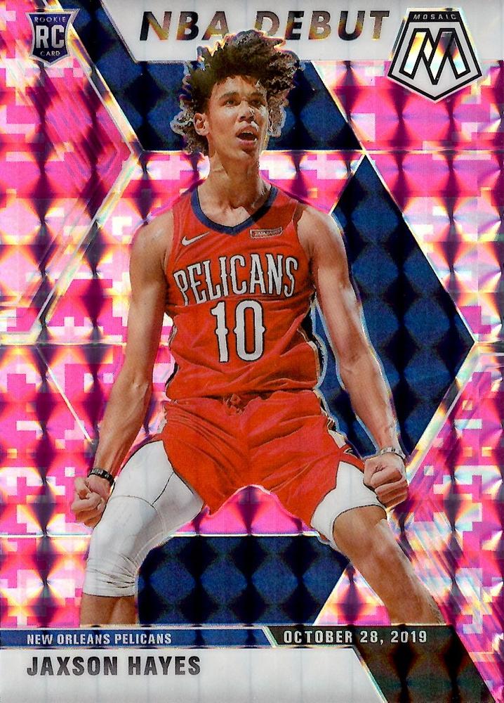 #267 Jaxson Hayes - New Orleans Pelicans - 2019-20 Panini Mosaic - Camo Pink Basketball