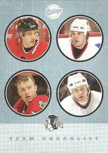 #267 Alexei Zhamnov / Eric Daze / Jocelyn Thibault / Kyle Calder - Chicago Blackhawks - 2002-03 Upper Deck Vintage Hockey
