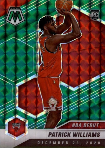 #267 Patrick Williams - Chicago Bulls - 2020-21 Panini Mosaic - Mosaic Green Basketball