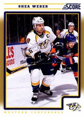 #268 Shea Weber - Nashville Predators - 2012-13 Score - Gold Rush Hockey