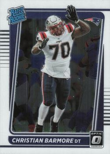 #268 Christian Barmore - New England Patriots - 2021 Donruss Optic Football