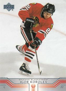 #268 Igor Korolev - Chicago Blackhawks - 2001-02 Upper Deck Hockey