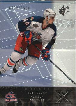#158 Rostislav Klesla - Columbus Blue Jackets - 2000-01 SPx Hockey