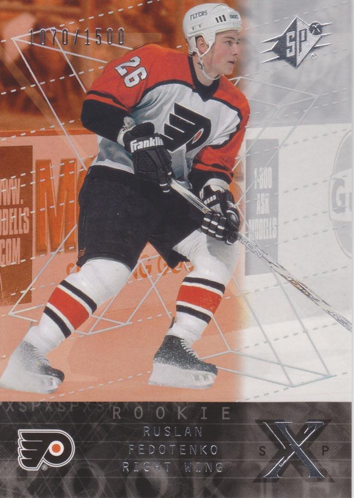 #167 Ruslan Fedotenko - Philadelphia Flyers - 2000-01 SPx Hockey