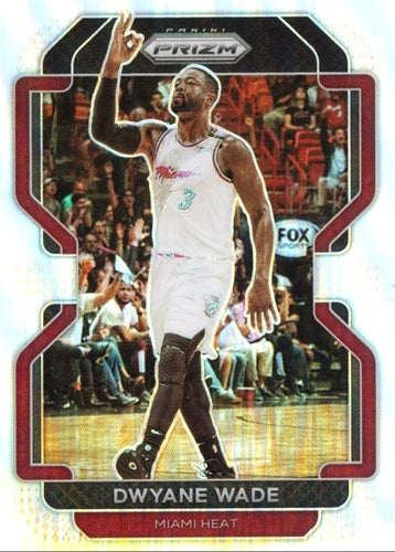 #269 Dwyane Wade - Miami Heat - 2021-22 Panini Prizm - Silver Basketball