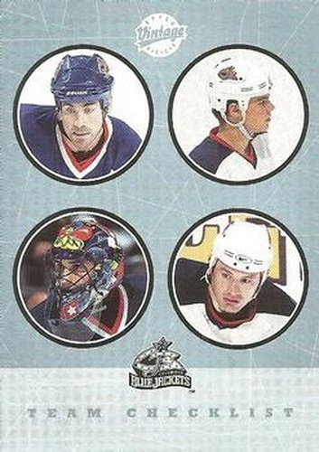 #269 Geoff Sanderson / Rostislav Klesla / Marc Denis / Jody Shelley - Columbus Blue Jackets - 2002-03 Upper Deck Vintage Hockey