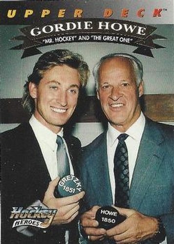 #26 Gordie Howe / Wayne Gretzky - 1992-93 Upper Deck - Hockey Heroes Gordie Howe Hockey