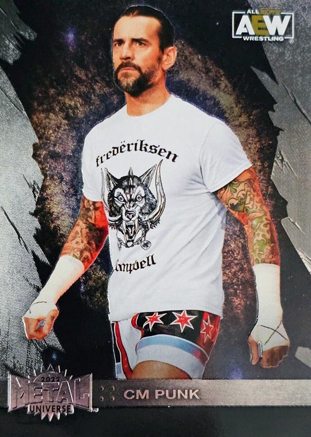 #26 CM Punk - 2022 SkyBox Metal Universe AEW Wrestling