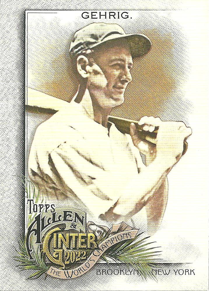 #26 Lou Gehrig - New York Yankees - 2022 Topps Allen & Ginter Baseball