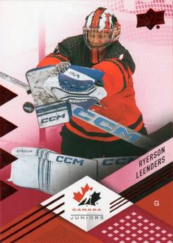 #26 Ryerson Leenders - Canada - 2024 Upper Deck Team Canada Juniors - Red Foil Hockey