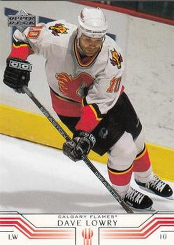 #26 Dave Lowry - Calgary Flames - 2001-02 Upper Deck Hockey