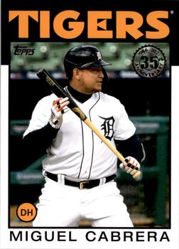 #86B-26 Miguel Cabrera - Detroit Tigers - 2021 Topps - 1986 Topps Baseball 35th Anniversary Series One Baseball