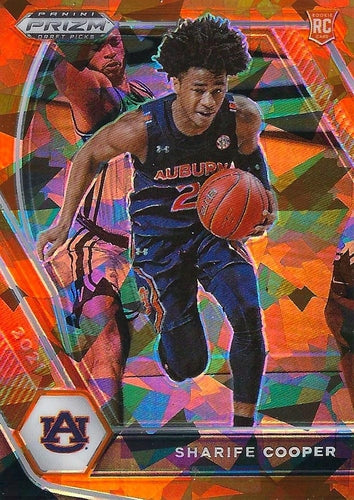 #26 Sharife Cooper - Auburn Tigers - 2021 Panini Prizm Draft Picks - Orange Ice Basketball