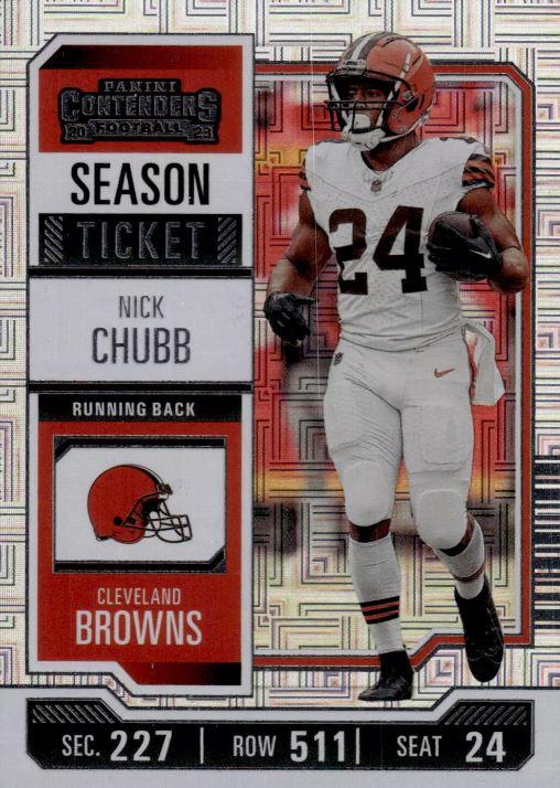 #26 Nick Chubb - Cleveland Browns - 2023 Panini Contenders Football